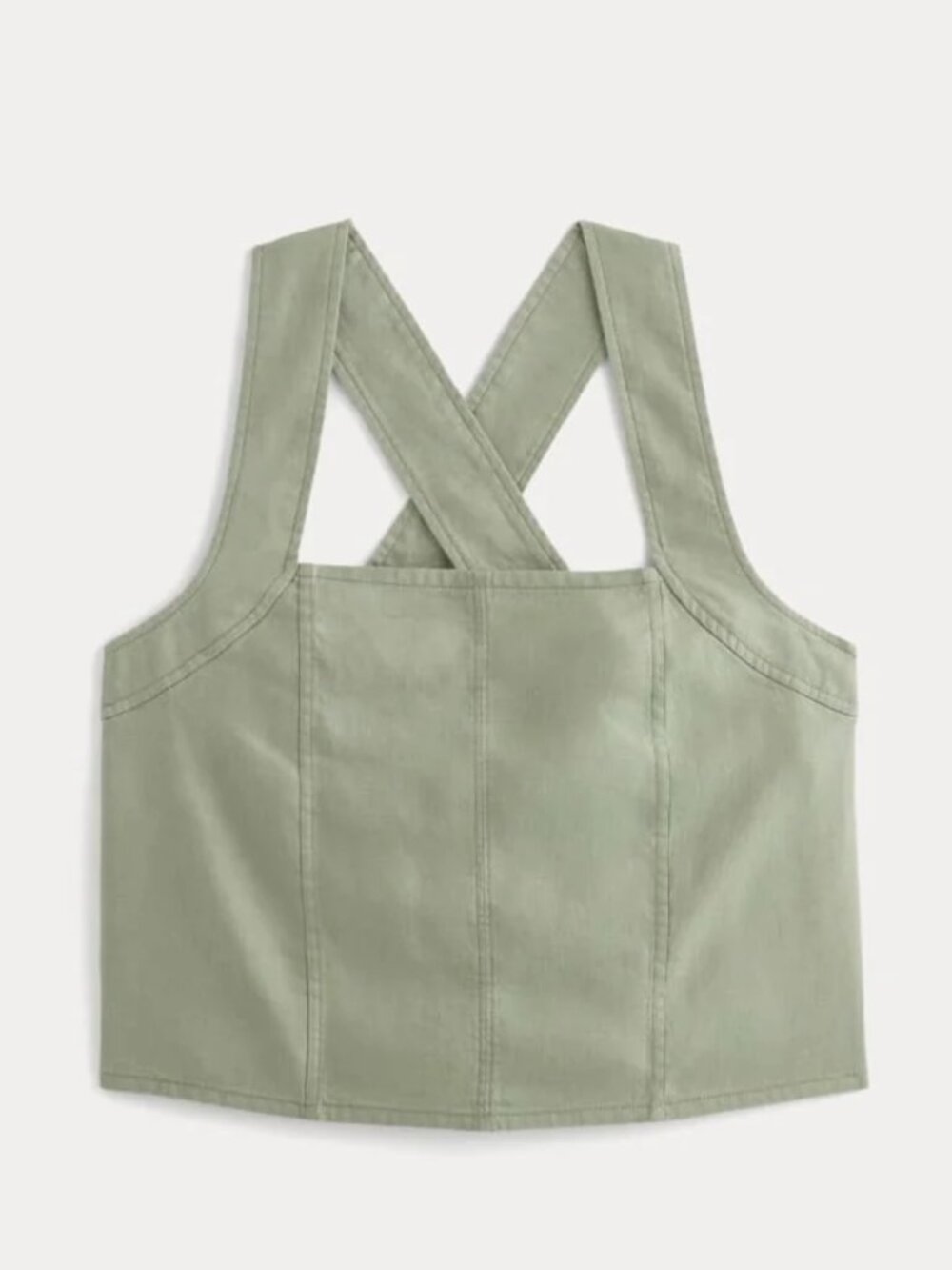 Everlane The Crossback Tank Linen Seagrass Size 2